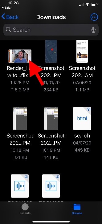 Send files from Android TV to iPhone