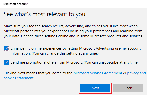 Create Microsoft Account Using Gmail