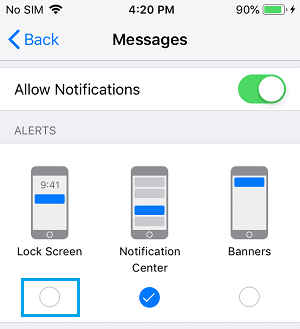 Text Messages on iPhone