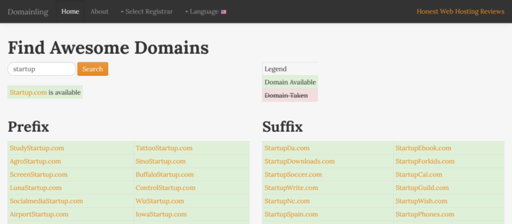 Domain Name Search Tools