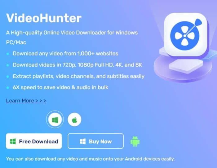 Overview of the best video downloader - VideoHunter